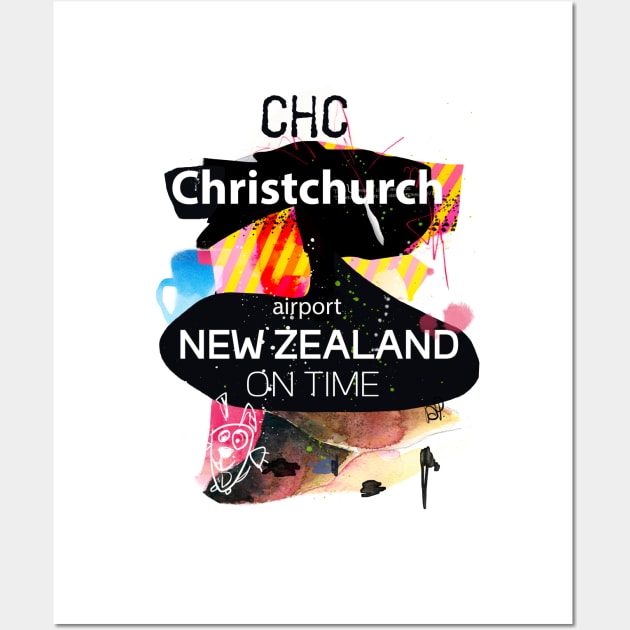 CHC Christchurch airport Wall Art by Woohoo